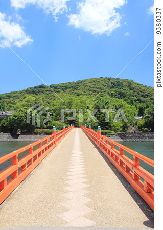 在京都宇治河的朝霧橋 9380337