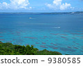 Passenger boats crossing the blue sea 9380585