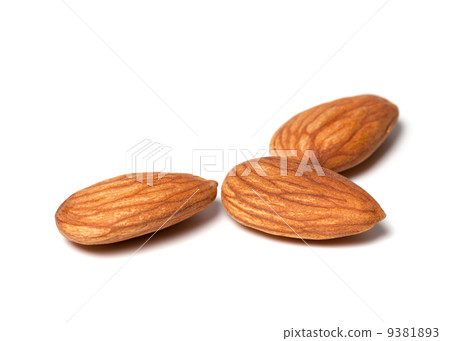 Almonds isolated on white background 9381893