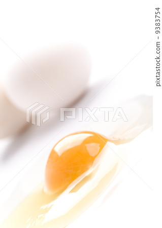 whole and broken white chicken eggs whole and broken white chicken eggs 9383754
