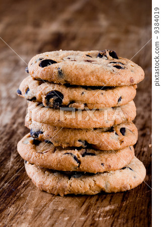 stack of fresh baked cookies 9384019