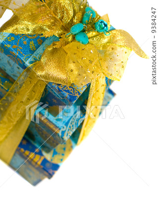 pyramid of blue gift boxes pyramid of blue gift boxes 9384247