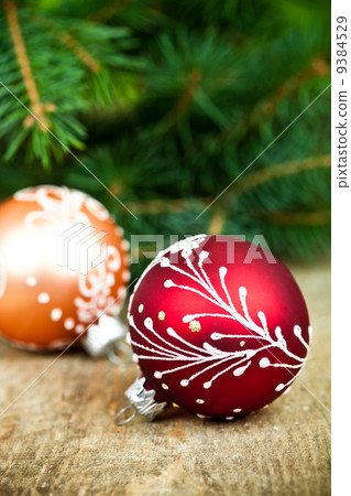 christmas decorations and fir tree 9384529