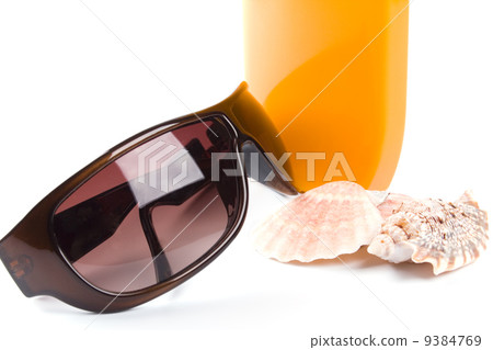 sunglasses, shells and lotion sunglasses, shells and lotion 9384769