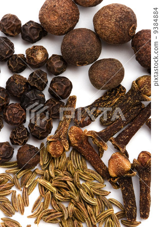 cloves, caraway and black pepper cloves, caraway and black pepper 9384884