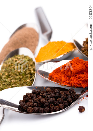various ground spices 9385204