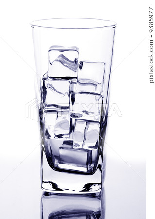 glass with ice cubes glass with ice cubes 9385977