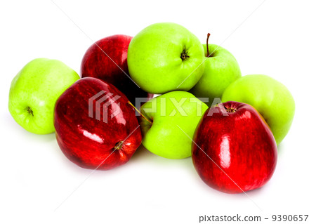 heap of green and red apples heap of green and red apples 9390657