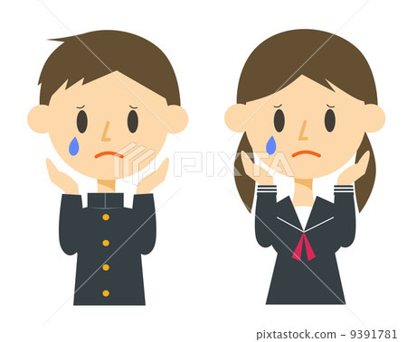 Sad student - Stock Illustration [9391781] - PIXTA