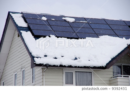 Snow and Solar Panel of Solar Panel 9392431