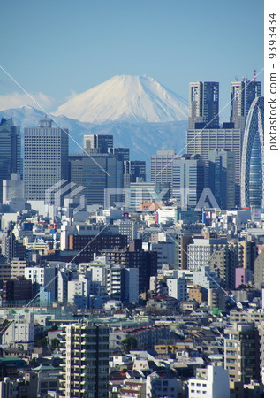 Shinjuku and Mt. Fuji 9393434