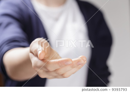 female teen cupped hand showing something female teen cupped hand showing something 9393793