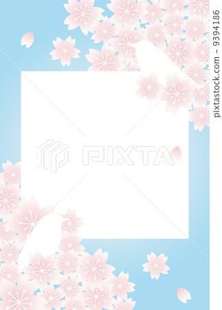 Sakura bird background illustration 9394186
