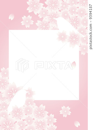 Sakura bird background illustration Sakura bird background illustration 9394187