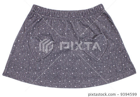 Child or woman's polka-dot skirt. Isolated Child or woman's polka-dot skirt. Isolated 9394599