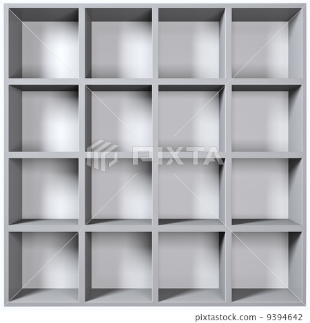 Grey wooden shelves 9394642