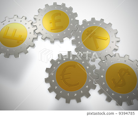 Cogwheel coins Cogwheel coins 9394785