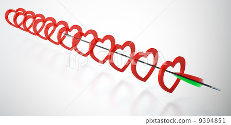 Hearts with arrow Hearts with arrow 9394851