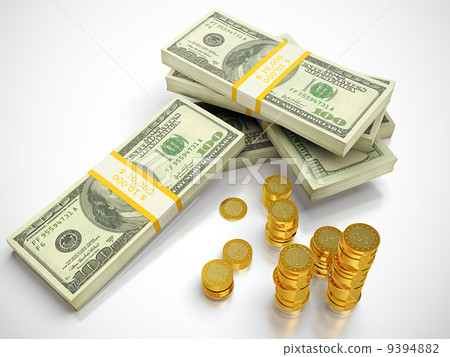 Stack of dollars 9394882