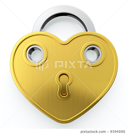 Golden padlock 9394898
