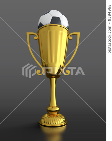 Trophy cup with soccer ball - Stock Illustration [9394968] - PIXTA