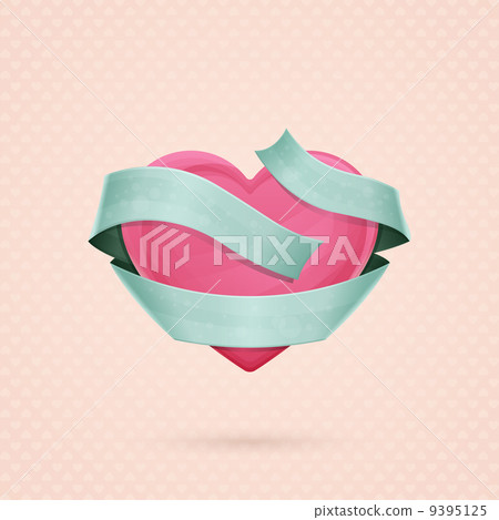 Heart and Ribbon One 9395125
