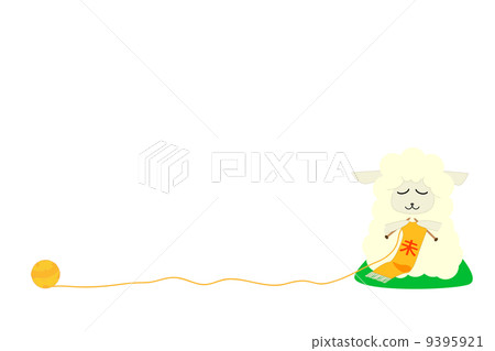 Sheep knitting 9395921