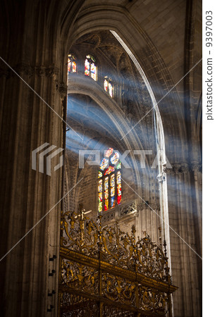 Sunbeams in Sevilla Cathedral, Spain Sunbeams in Sevilla Cathedral, Spain 9397003
