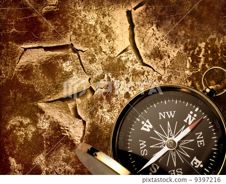 Compass on wall 9397216