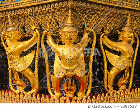 The Garuda at the Emerald Buddha Temple, Bangkok, Thailand The Garuda at the Emerald Buddha Temple, Bangkok, Thailand 9397527