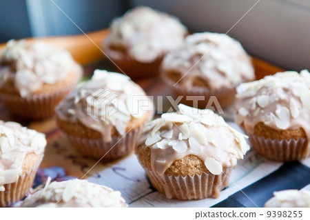 Fresh baked Christmas muffins 9398255