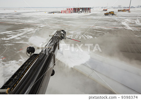 Airport in winter Airport in winter 9398374