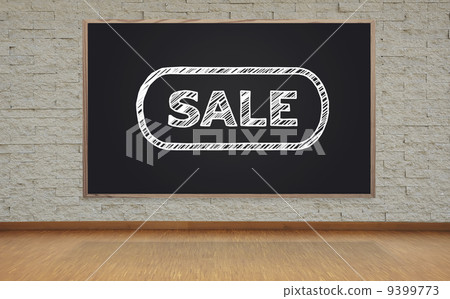 blackboard with sale symbol blackboard with sale symbol 9399773