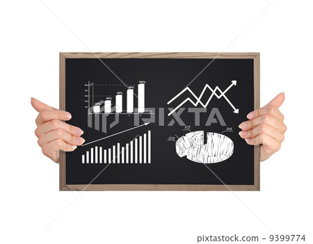 blackboard with chart blackboard with chart 9399774