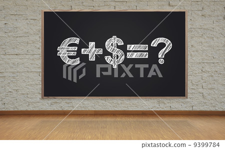 blackboard with formula blackboard with formula 9399784