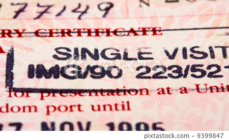 Visa passport stamp 9399847