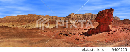 Panorama of Timna park, Israel. 9400723