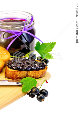 Bread with jam from blackcurrant Bread with jam from blackcurrant 9403172
