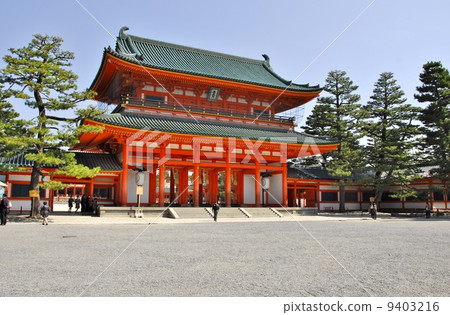 京都平安神宮的風景 9403216