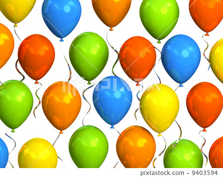 Colourful party balloons 9403594