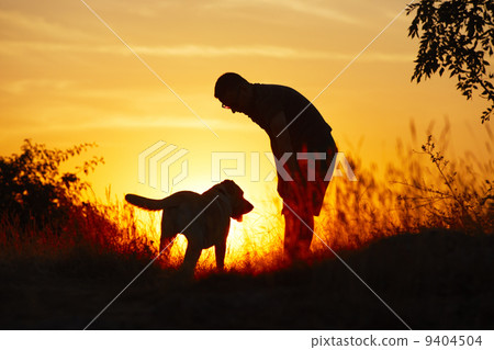 Man with dog Man with dog 9404504
