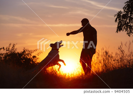 Man with dog Man with dog 9404505