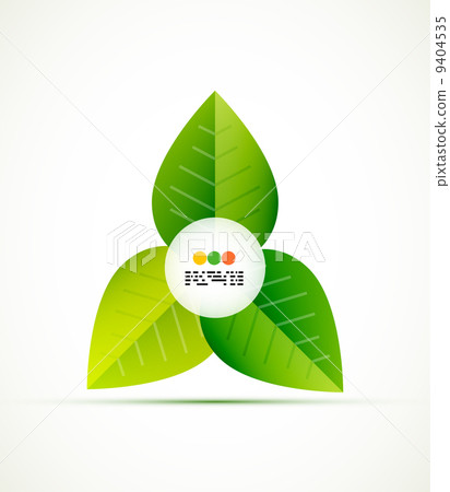 Green leaf vector concept 9404535