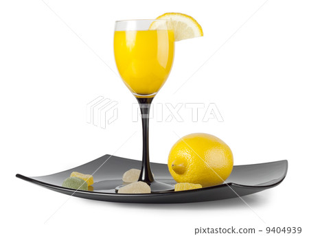 Glass goblet with the juice 9404939