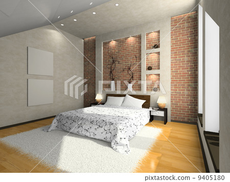 View on the modern bedroom 9405180