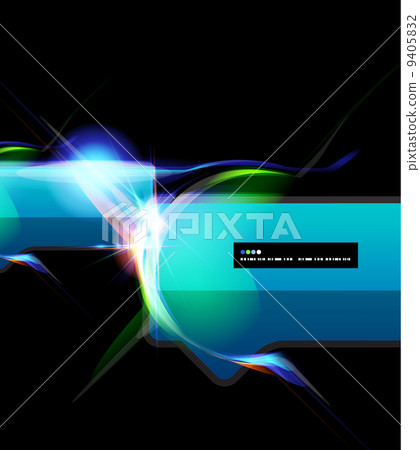 Lightning abstract vector 9405832