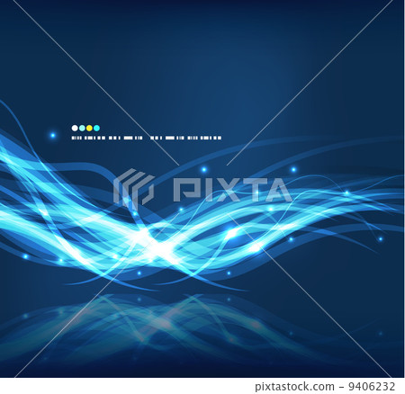 Abstract glowing lines - Stock Illustration [9406232] - PIXTA