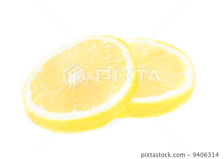lemon sliced isolated on white background 9406314