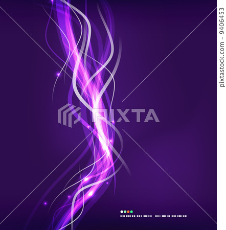 Abstract glowing lines - Stock Illustration [9406453] - PIXTA