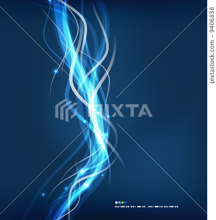 Abstract glowing lines - Stock Illustration [9406838] - PIXTA